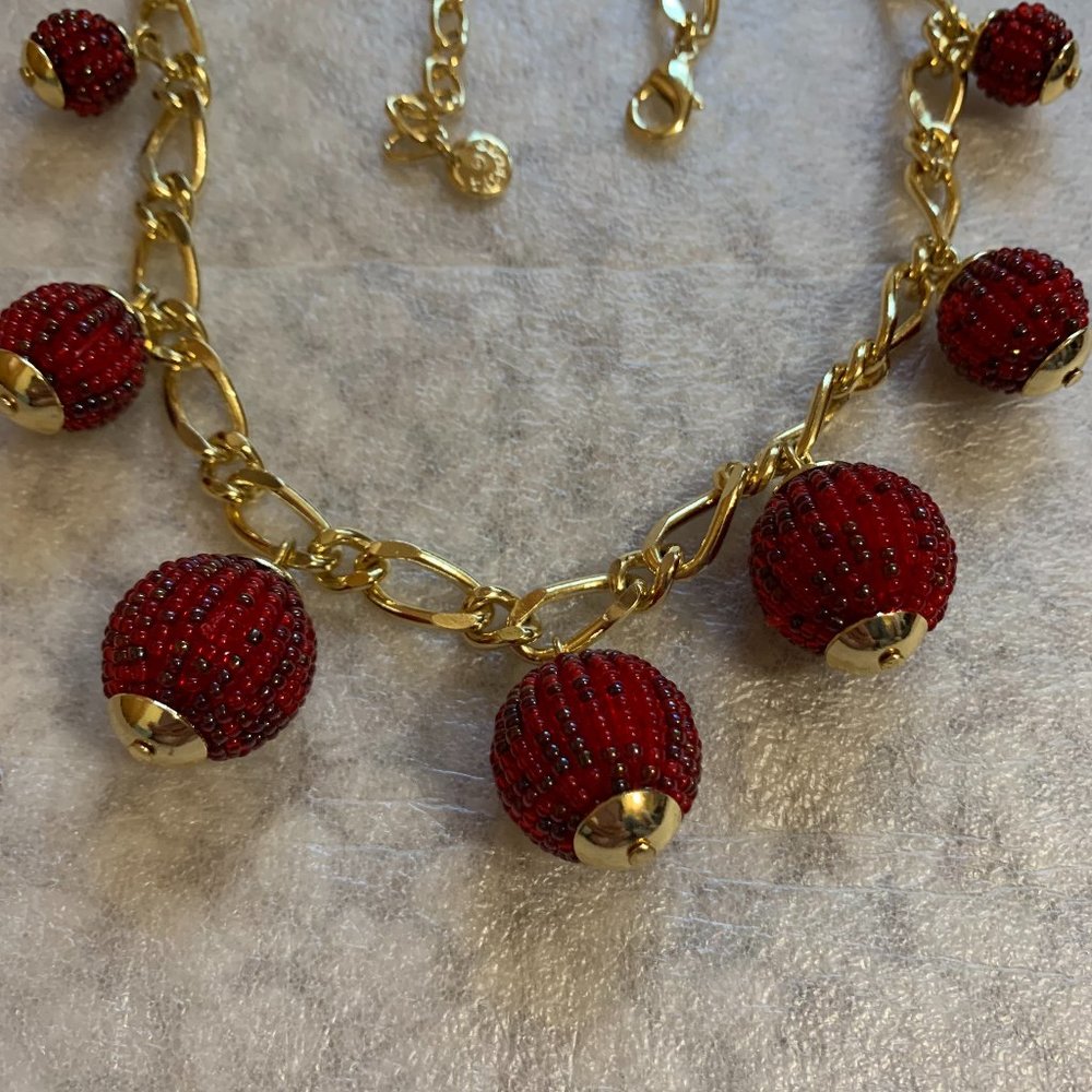 Talbots - Disco Ball Lights Statement Necklace - … - image 7